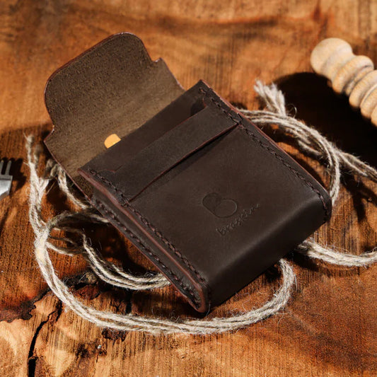 Chocolate Chic Leather Cigarette Case