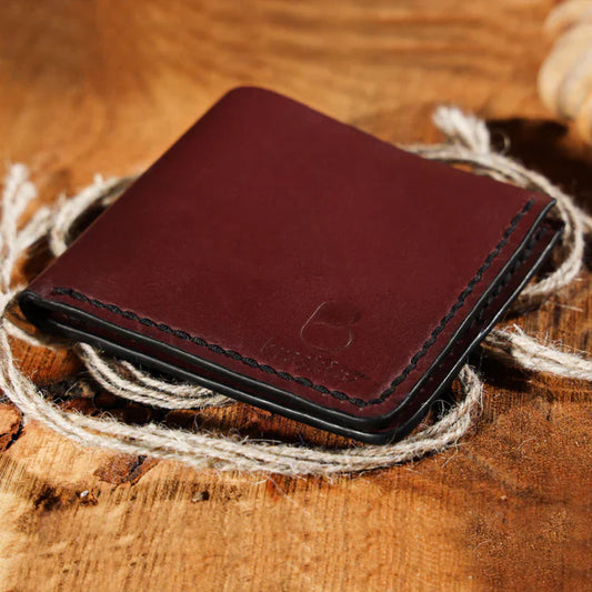 Scarlet Bloom Leather Wallet