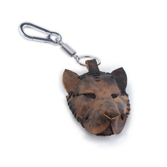 Tiger Leather Key Chain | Unisex Wild Animal Keychain Gift – Lone